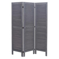 PARAVENT Grau - Grau, Holz (120/170/2cm) - MCW