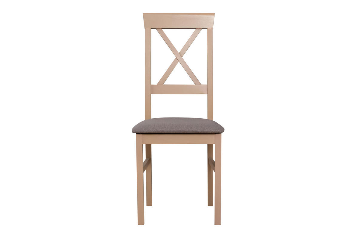 STUHL Nilo 14 (2er Set) - Bronzefarben/Sonoma Eiche, Holz (43/94/40cm) - Leaf Design