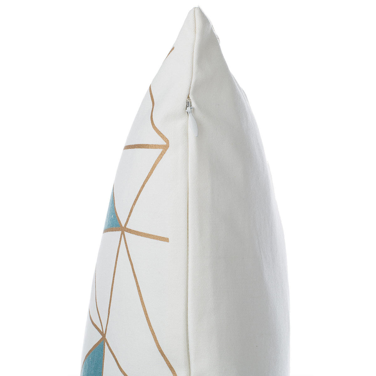 DEKOKISSEN 2er-Set Weiß 45/45 cm Clarkia - Weiß, Naturmaterialen/Textil (45/45cm) - Beliani