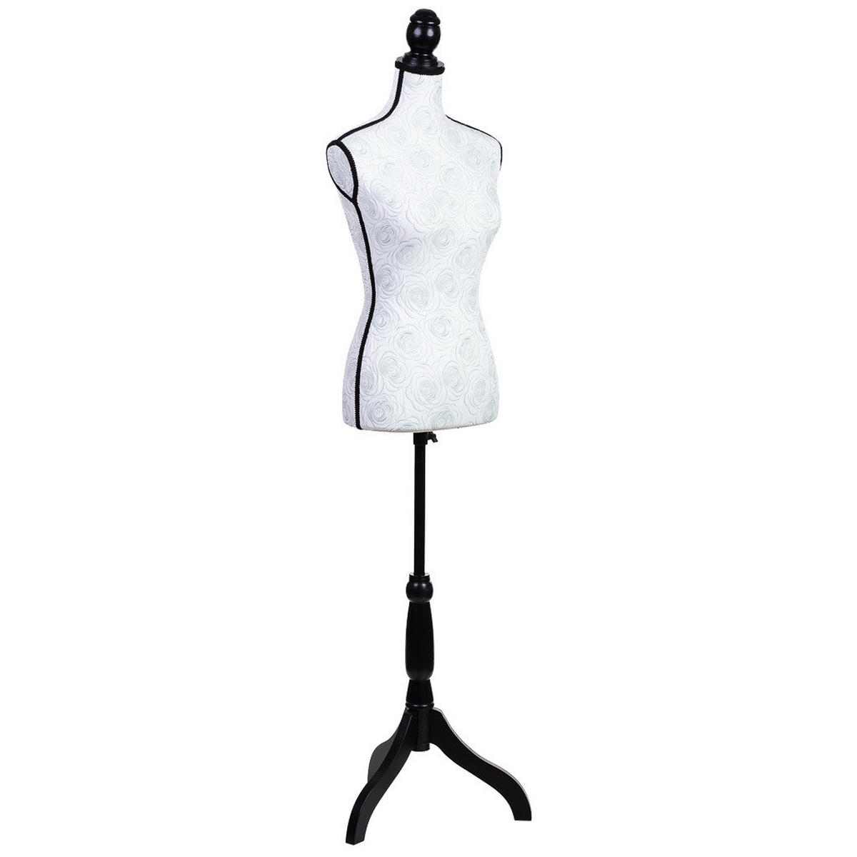 VITRINEPUPPE aus holz und schaumstoff 24x38x168cm - Weiß, Holz (24/168/37cm) - Wanderlust