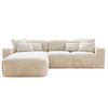 ECKSOFA Leni Beige Links - Beige, Holz/Textil (265/180cm) - Graingold