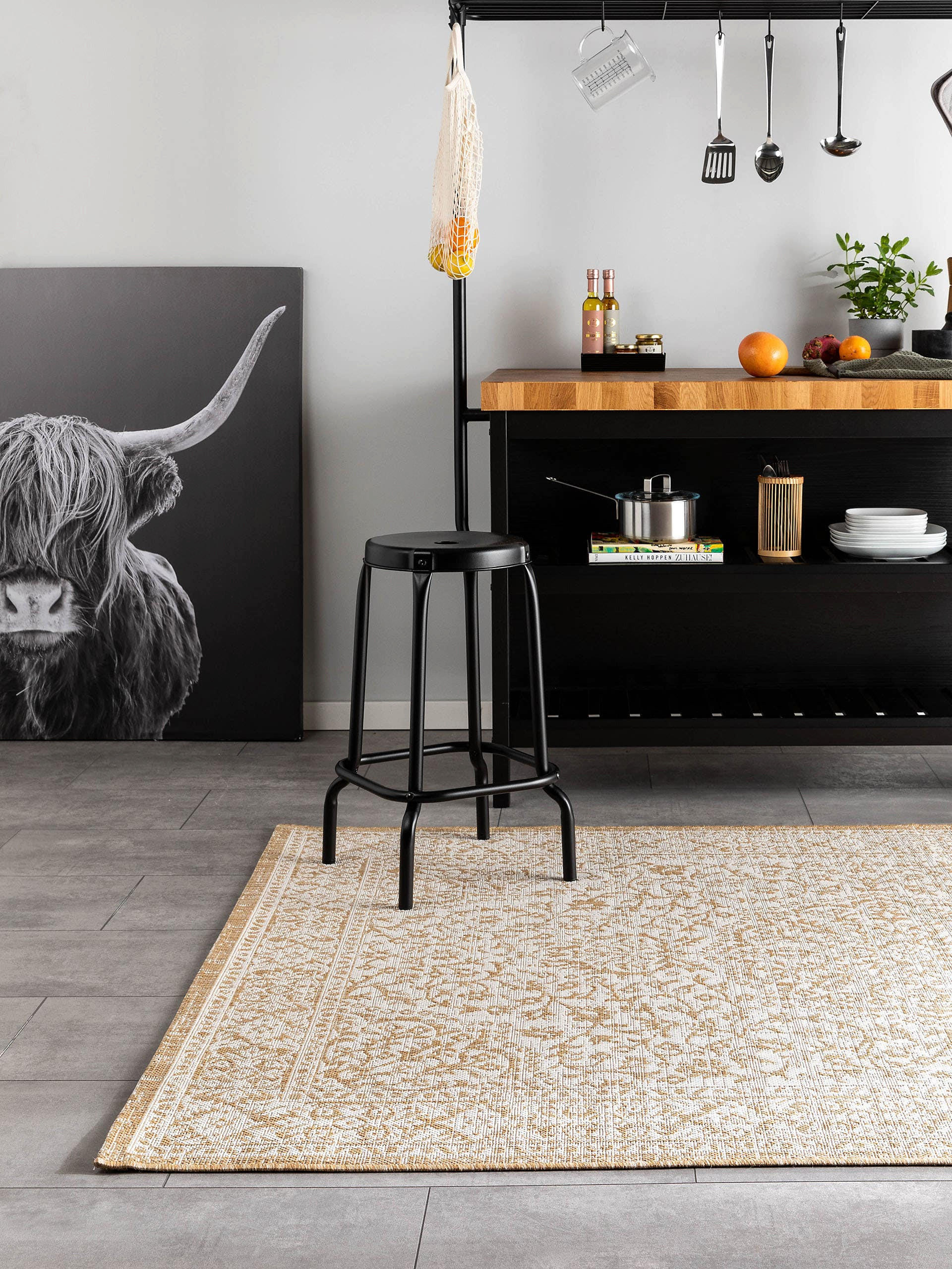 OUTDOORTEPPICH Cleo Cream/Beige 240x340 cm - Creme, Textil (240/340cm) - benuta Nest