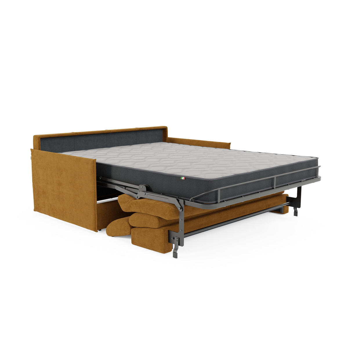 LINEARSOFA Miryam - Gelb, Metall (149/83/98cm) - Divani.store