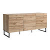 SIDEBOARD mit 3 Türen - Holzfarben - CEVANIA - Hellbraun, Holz (140/66/40cm) - Vente-Unique
