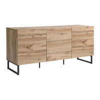 SIDEBOARD mit 3 Türen - Holzfarben - CEVANIA - Hellbraun, Holz (140/66/40cm) - Vente-Unique
