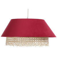 HÄNGELEUCHTE Rot 40/19 cm - Rot, Naturmaterialen (40/1.3/19cm) - ONZENO