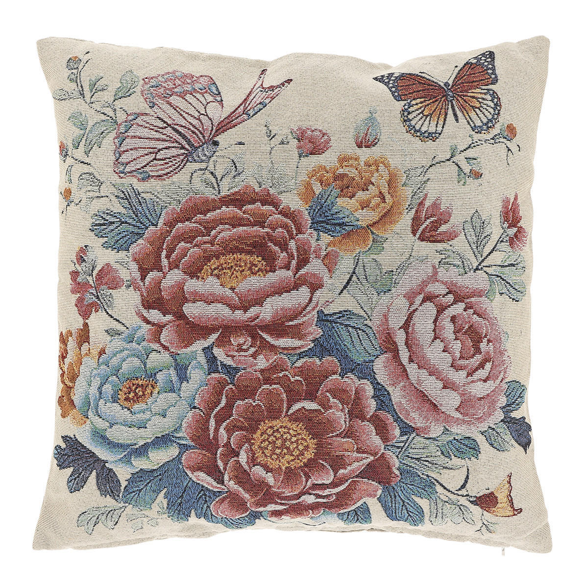 DEKOKISSEN Elva Mehrfarbig 45/45/8 cm - Multicolor, Textil (45/45cm) - Unique Living