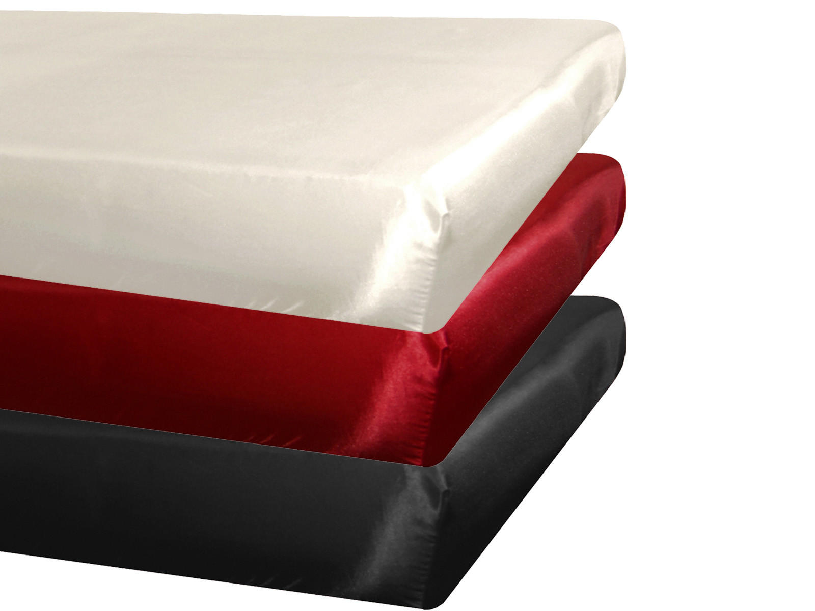 SPANNBETTTUCH Glanz Satin champagner 160/200 cm - Ecru/Champagner, Textil (160/200cm) - beties Heimtextil