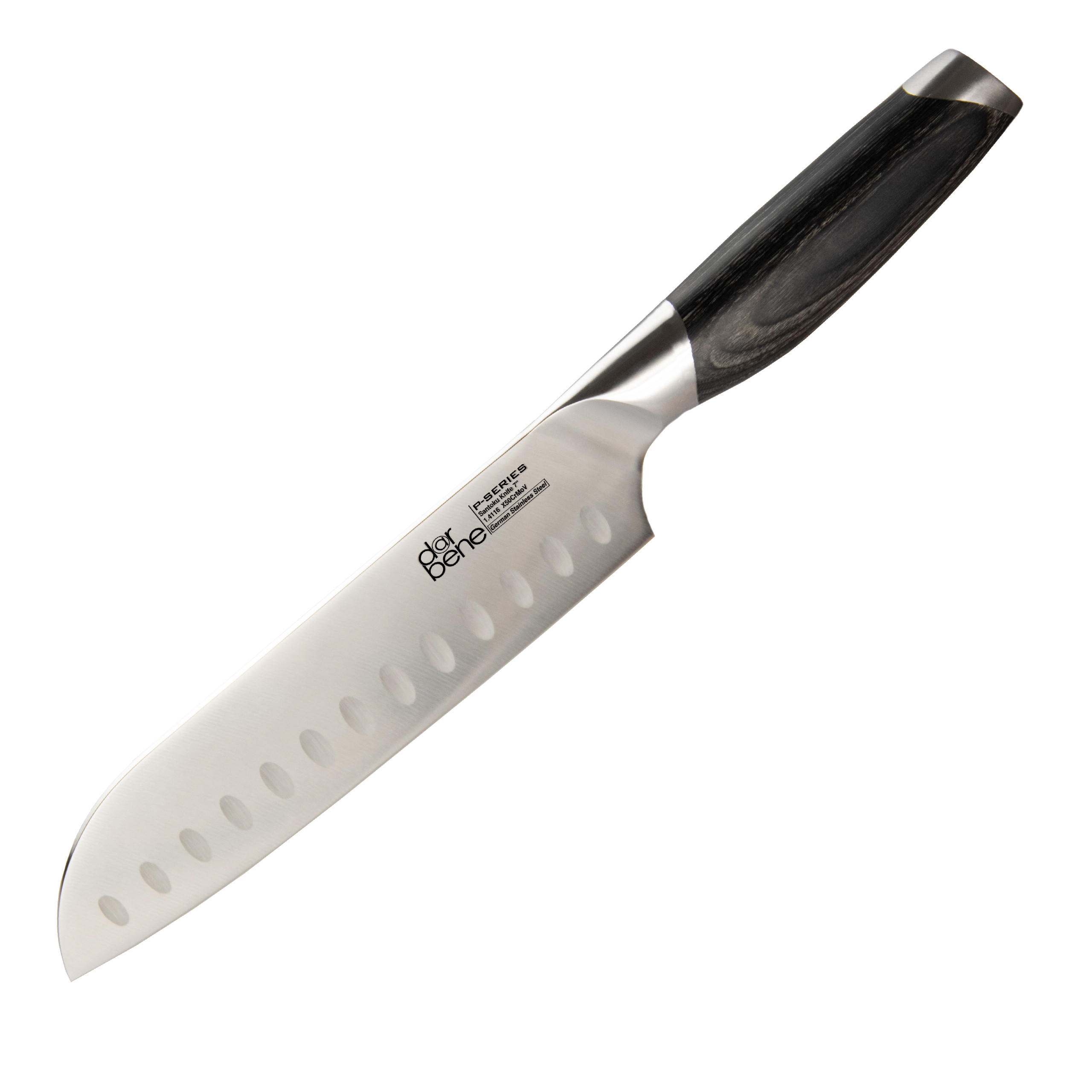SANTOKUMESSER P-Series Holzgriff 32cm - Alufarben, Metall (32cm) - DarBene