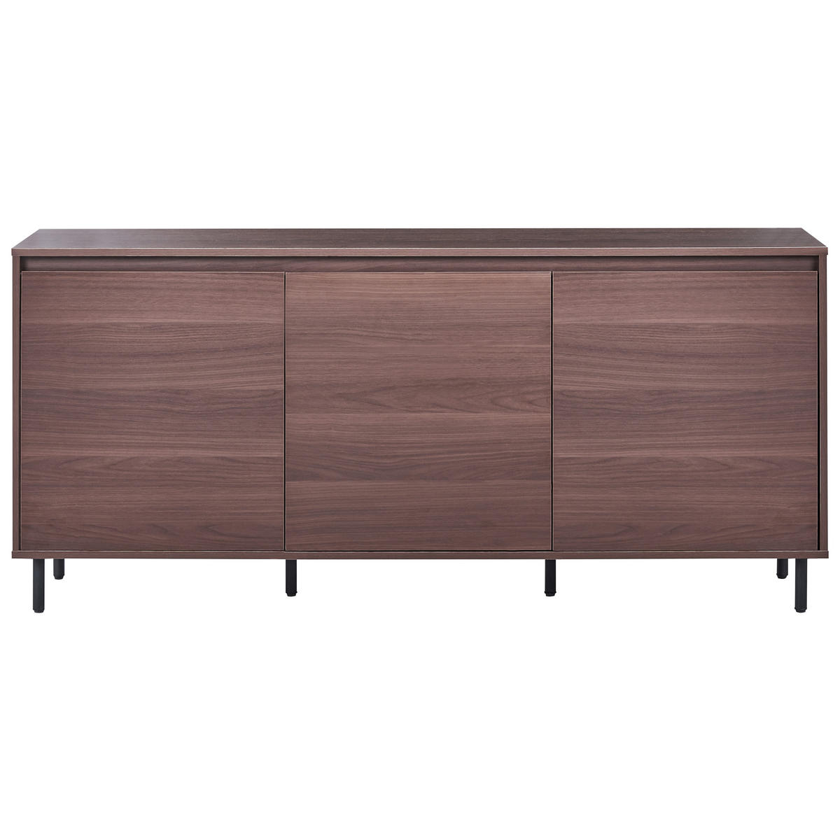 SKŘÍŇ Tmavě hnědá Nikea - tmavě hnědá, kompozitní dřevo (165/75/40cm) - Beliani
