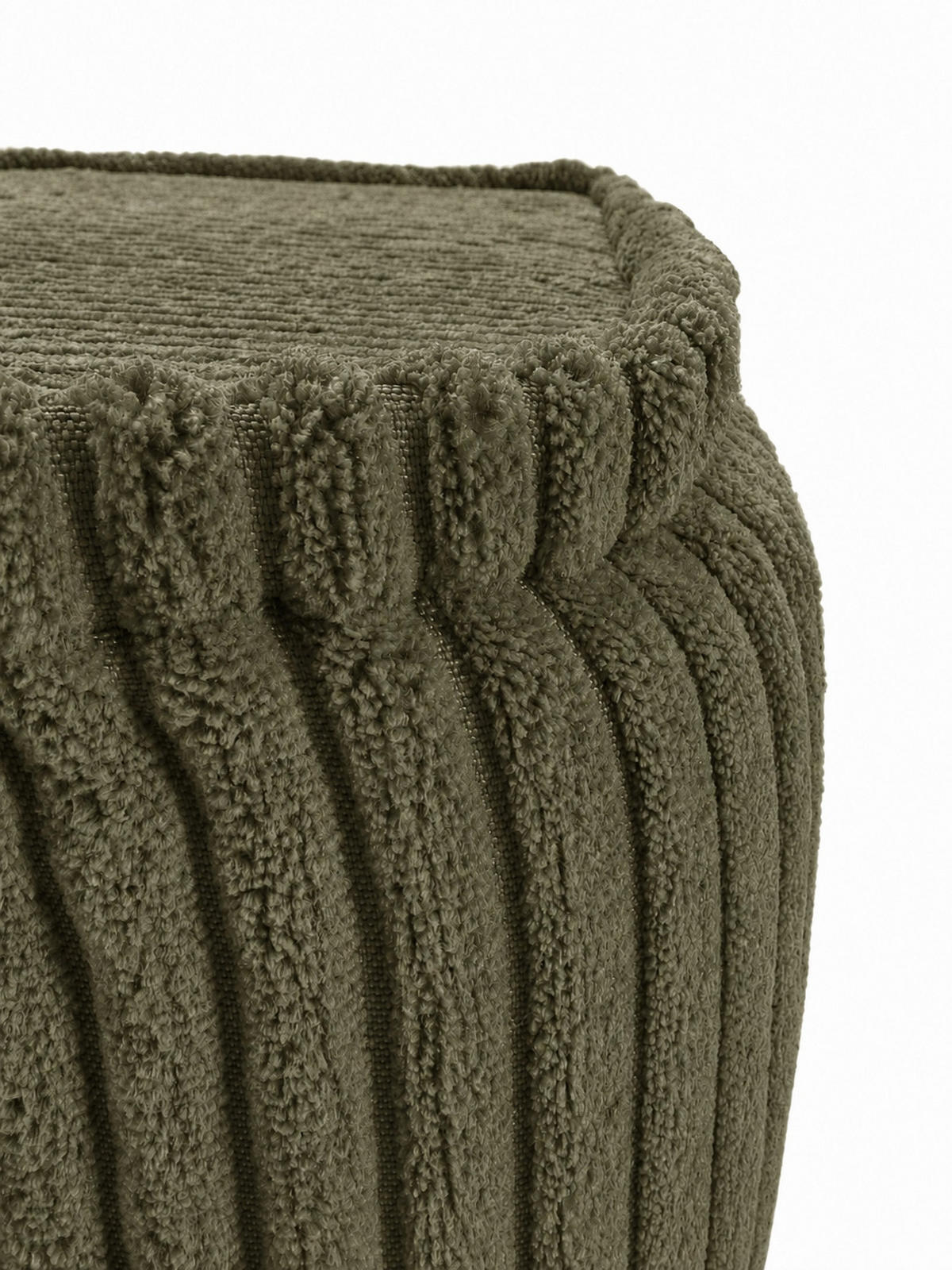 BODENSESSEL für Erwachsene aus geripptem Stoff - Grau, Textil (80/62/95cm) - SURB