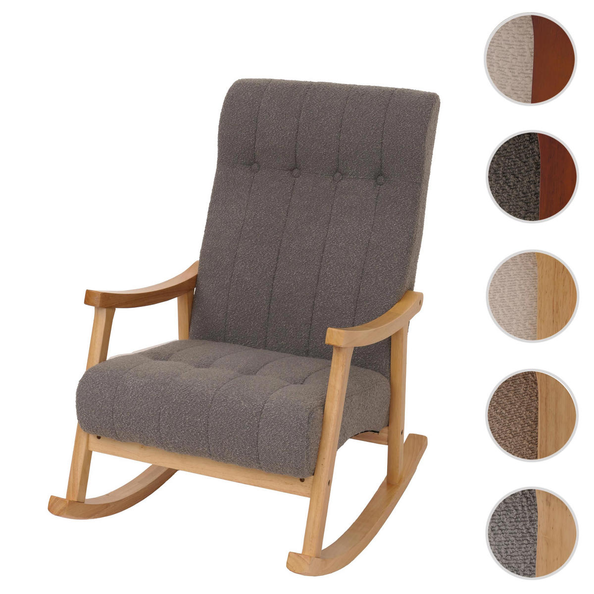 SCHAUKELSTUHL Anthrazit - Anthrazit, Textil (64/97/85cm) - MCW