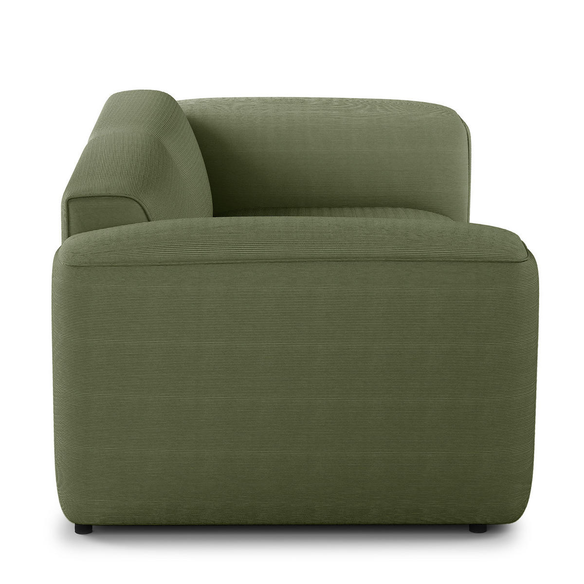 2-SITZER SOFA - Dunkelgrün/Schwarz, Kunststoff/Textil (220/71/102cm) - home24