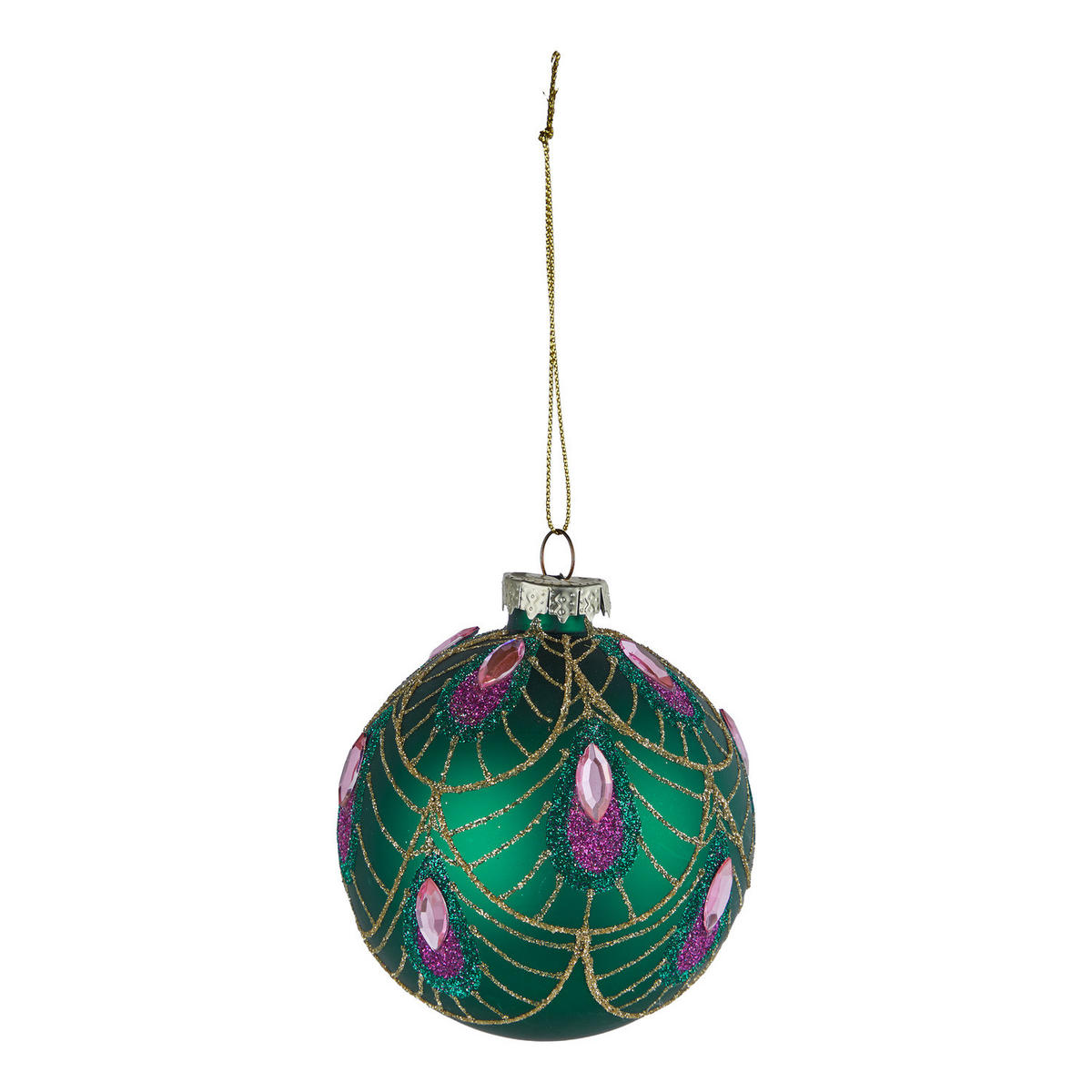 CHRISTBAUMKUGEL Jolly & Bright Ø8cm - Grün, Glas (8/8/8cm) - Butlers