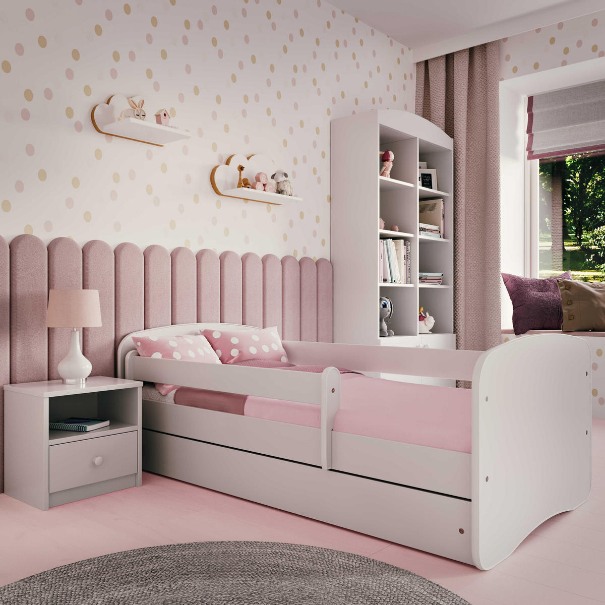 KINDER-NACHTTISCH Babydreams 39/40/30 - Weiß, Holzwerkstoff (39/40/30cm) - Kocot Kids