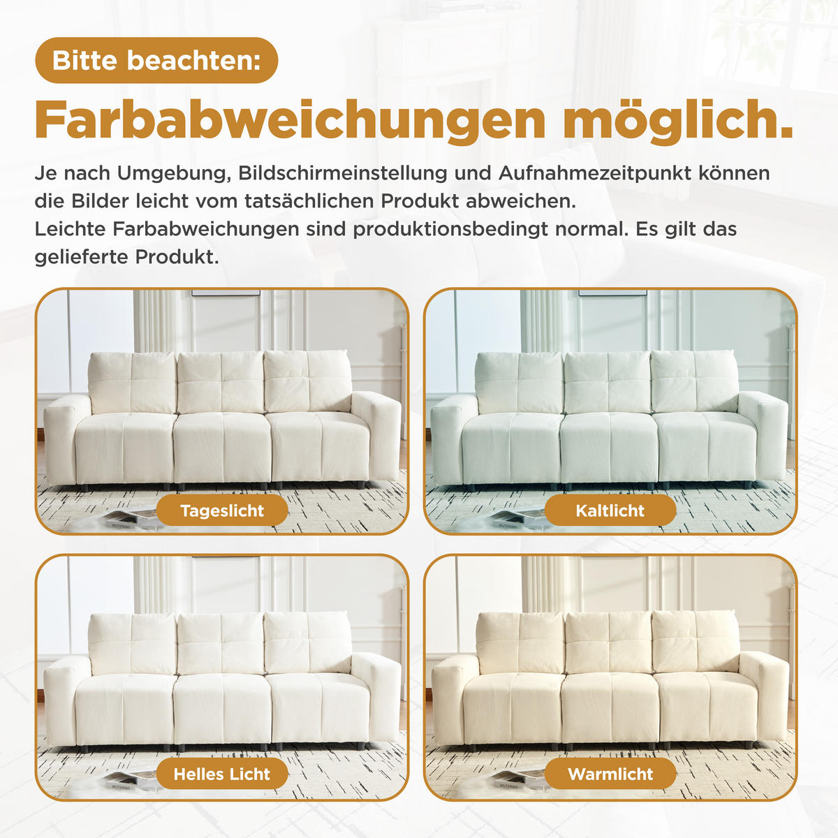 ECKSOFA 213/94/84 cm Beige Weiß mit Schlaffunktion - Creme, Textil (213/94cm) - Oxeza