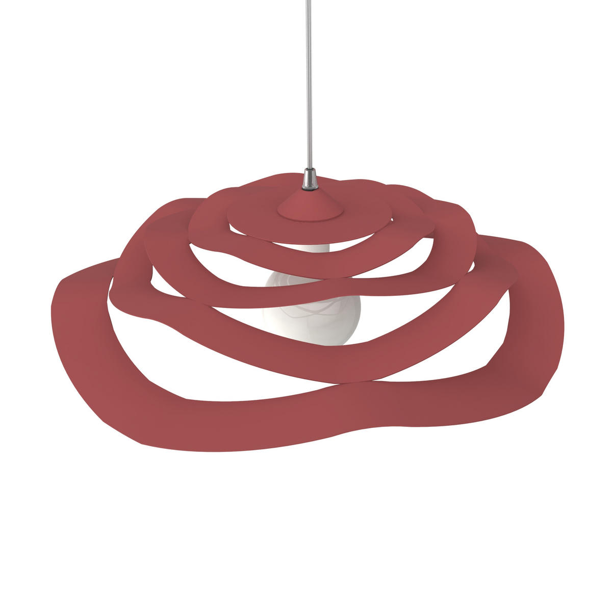 HÄNGELEUCHTE - Rot, Metall (60/60/15cm) - Lumicom