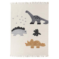 KINDERTEPPICH Gharta 140/200 cm - Beige/Grau, Textil (200/140cm) - Beliani