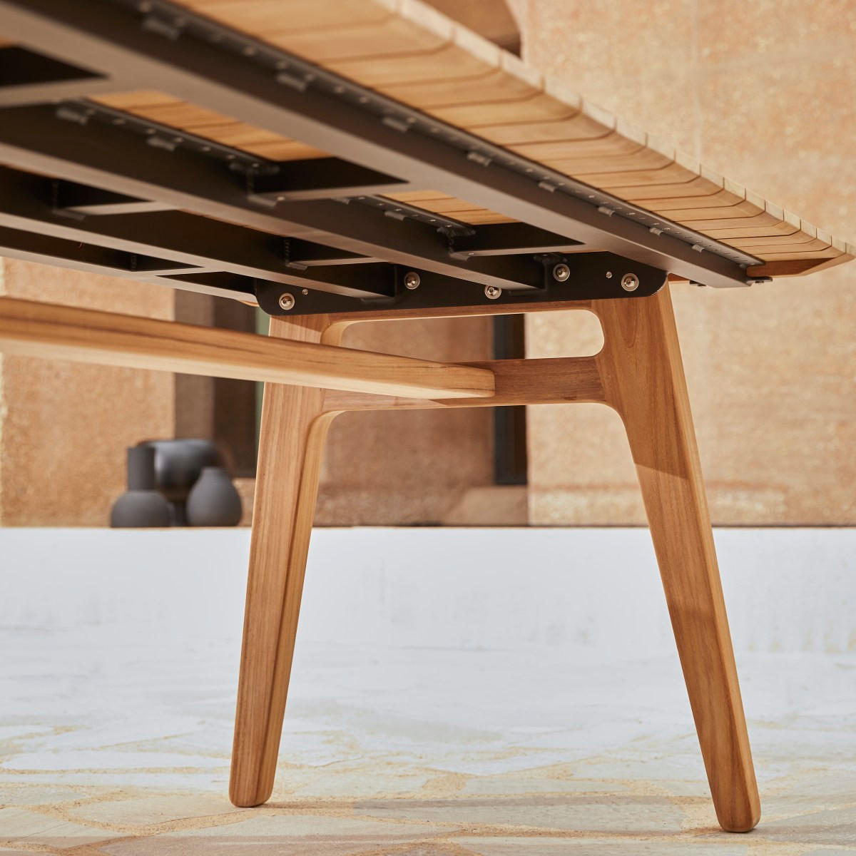 GARTENTISCH Antioni Natur aus Teak - Naturfarben, Holz (95/280/75cm) - Tikamoon