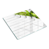GLASPLATTE 60x52 cm Bambus - Grün, Glas (60/0.4/52cm) - TULUP