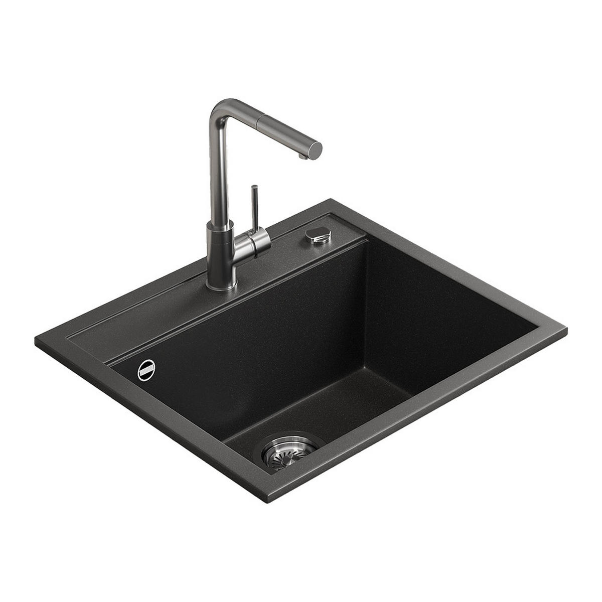 UMYVADLO Paris Černá - černá, keramika (57/20/51cm) - Bergstroem