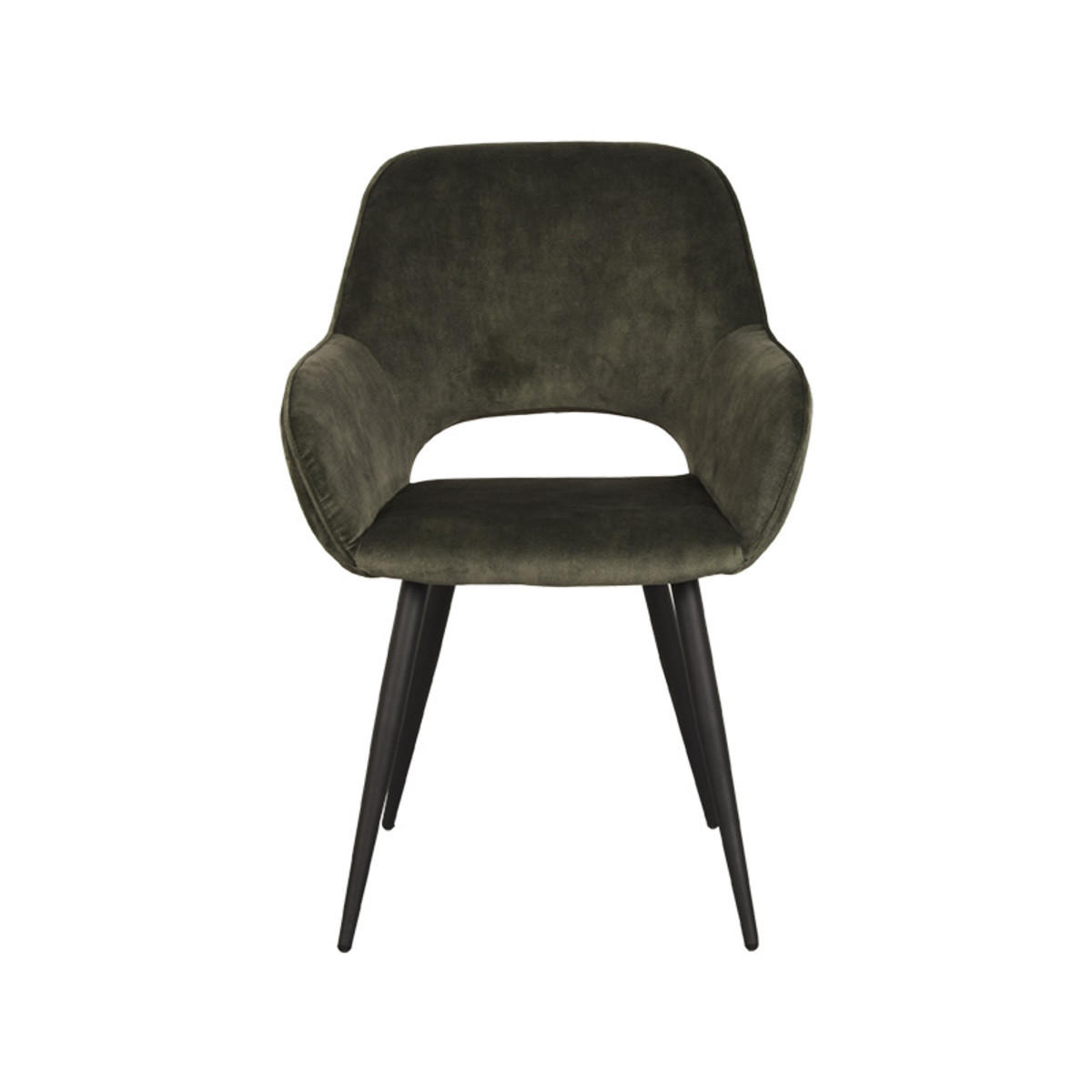 ESSZIMMERSTUHL Fer Braun 58/57/87 cm 2er-Set - Dunkelbraun, Textil (57/87/58cm) - LABEL51