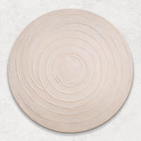 GEMÄLDE Kreisförmiger Rhythmus auf Keilrahmen 90 cm - Beige, Holz (90/90cm) - YS-art gallery