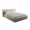 POLSTERBETT mit Bettkasten und Lattenrost 200x225 Beige - Beige/Schwarz, Kunststoff/Textil (160/200cm) - Makamii
