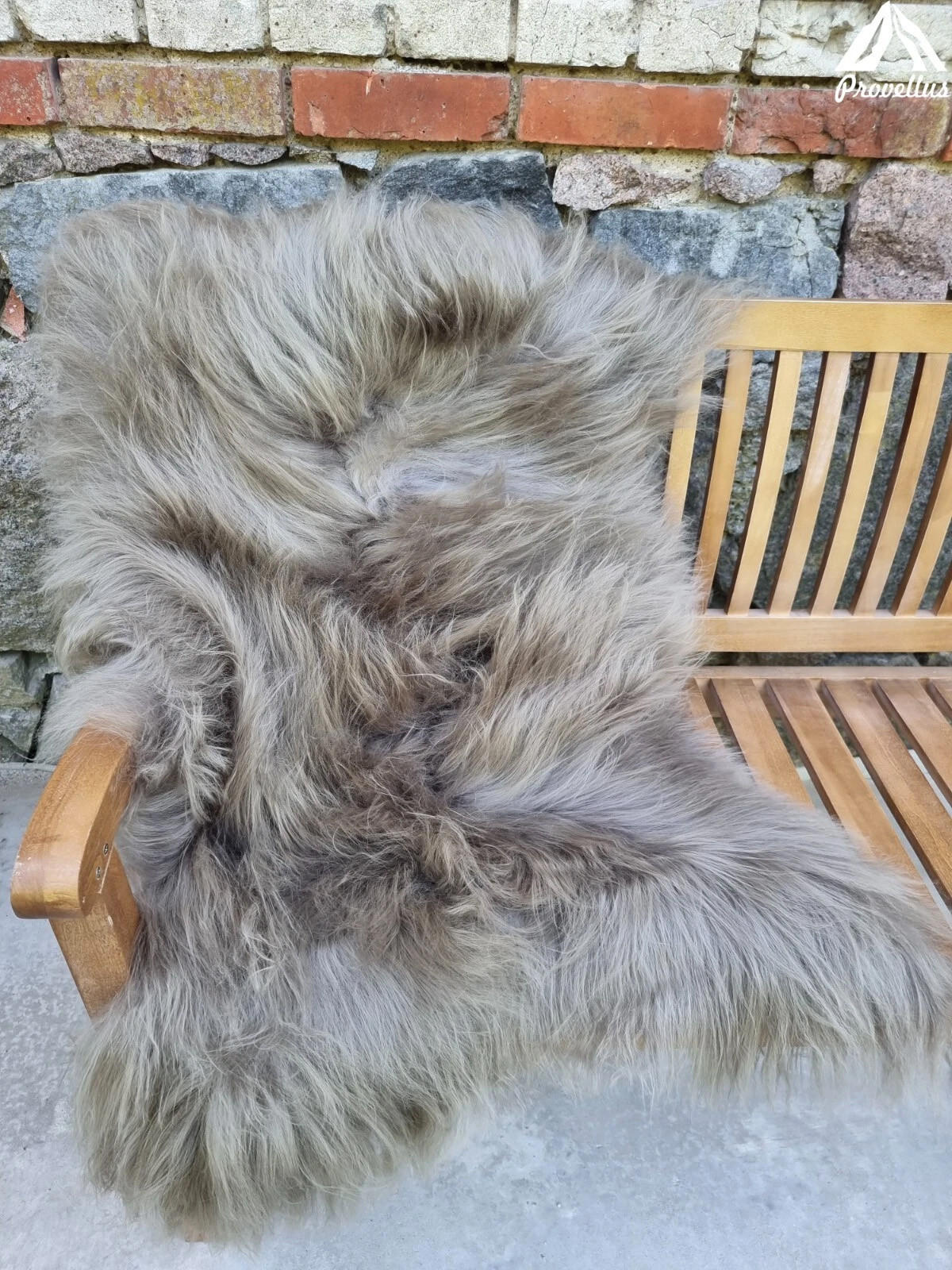 SCHAFFELL Langhaar skandinavisch weich chromfrei Hell Taupe ca. 115 cm - Taupe, Fell (65/115cm) - Provellus