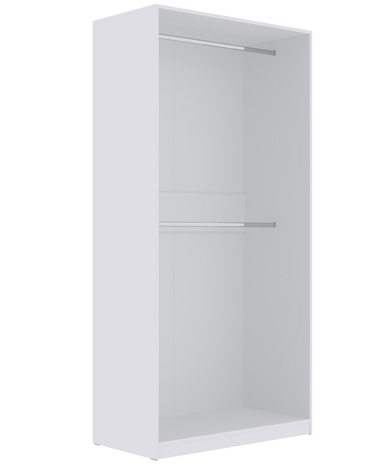 OFFENER-KLEIDERSCHRANK TRES 01 Weiß 100/206/51 cm - Weiß, Holzwerkstoff (100/206/51cm) - Marmex Möbel