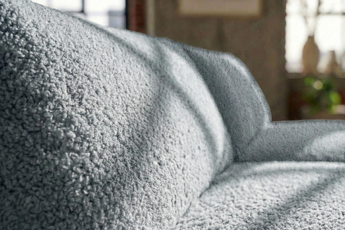 BIG SOFA PADANA Grau Flachgewebe - Schwarz/Grau, Kunststoff/Textil (410/86/166cm) - KAWOLA