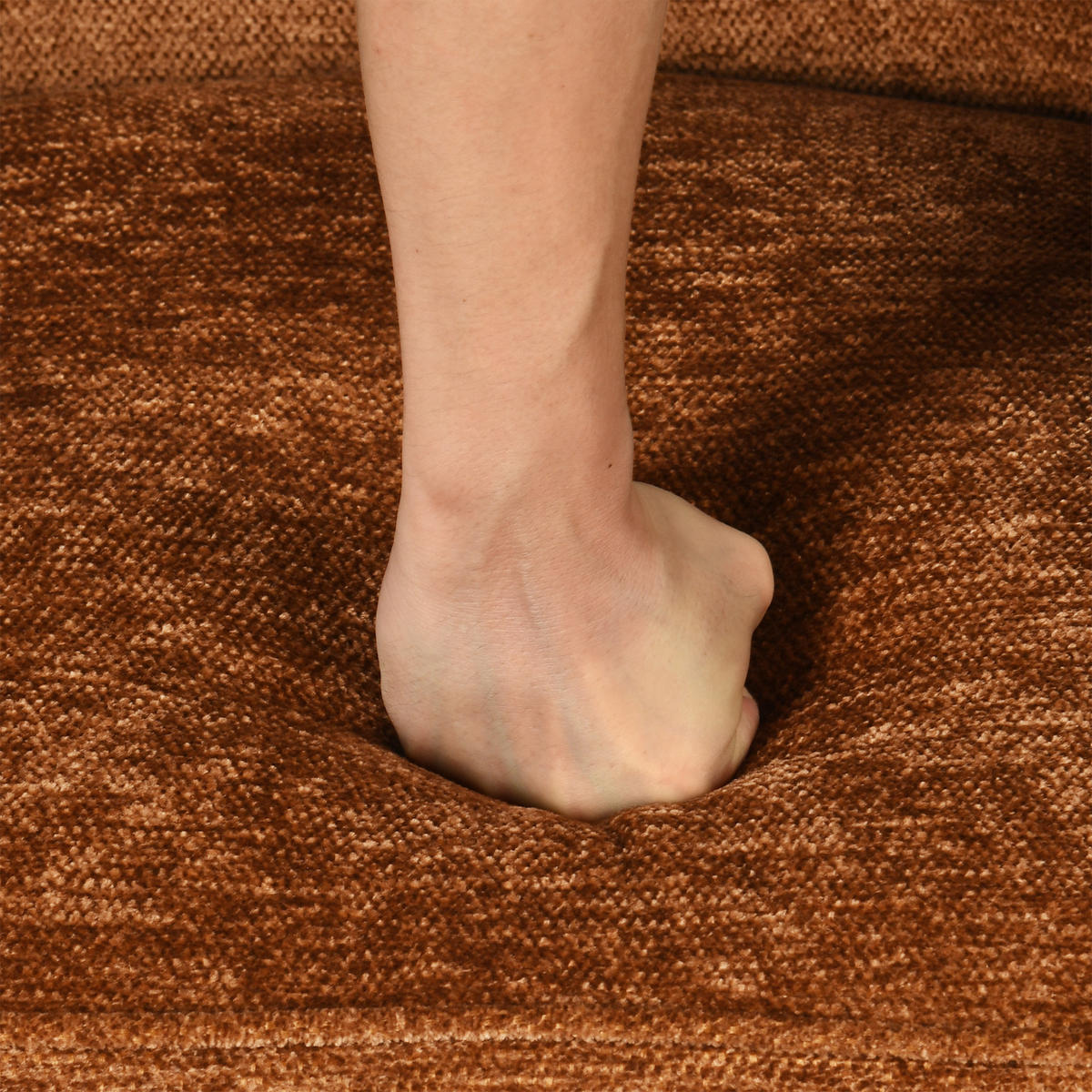 SESSEL in Webstoff, Braun - Braun, Textil/Metall (64/81.5/65.5cm) - Meubles Cosy