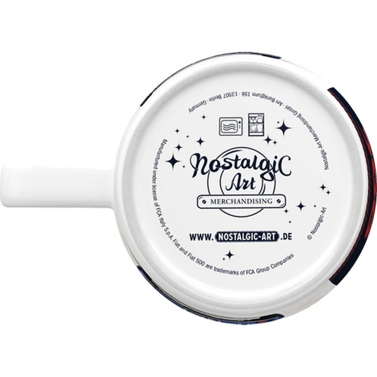 KAFFEETASSE 330 ml Fiat 500 Enjoy The Good Times - Multicolor, Keramik (0.33L) - Nostalgic-Art