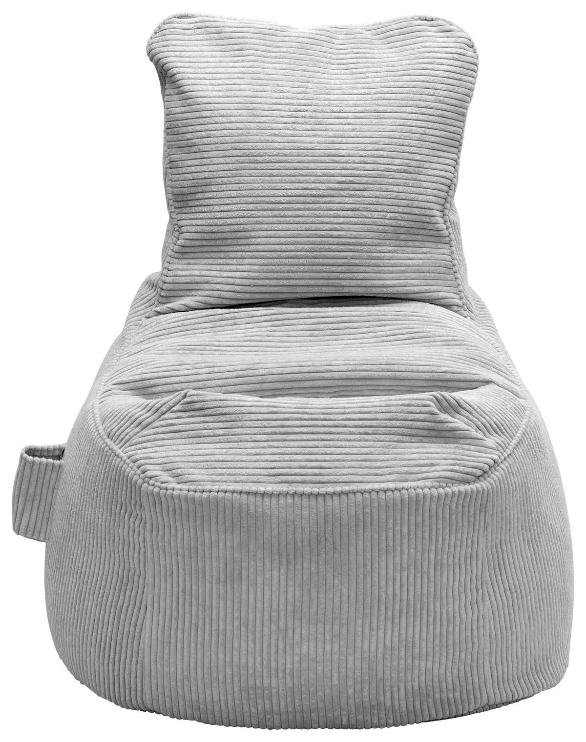 SITZSACK Cortona Cord in Grau - Grau, Textil (85/100/85cm) - Mömax