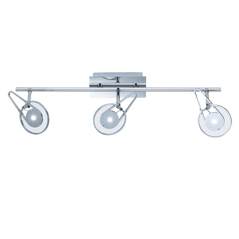 LED DECKENLEUCHTE Metall Chrom Silber - Silberfarben, Metall (66/21/21cm) - Wofi
