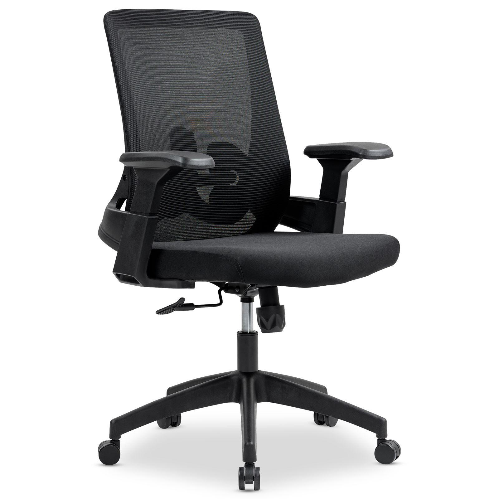 BÜRODREHSTUHL CAPVAL - Schwarz, Kunststoff/Textil (65/106/65cm) - IDIMEX