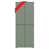 UNIVERSALSCHRANK Canto (B/H/T: ca. 70/175/37 cm) in Smoke Green/Smoke Green - Dunkelgrün, Holzwerkstoff (70/175/37cm) - Homes & Jones