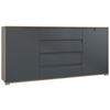 SIDEBOARD Sylt Anthrazit matt - Anthrazit, Holzwerkstoff (166.5/75.5/35cm) - Vladon