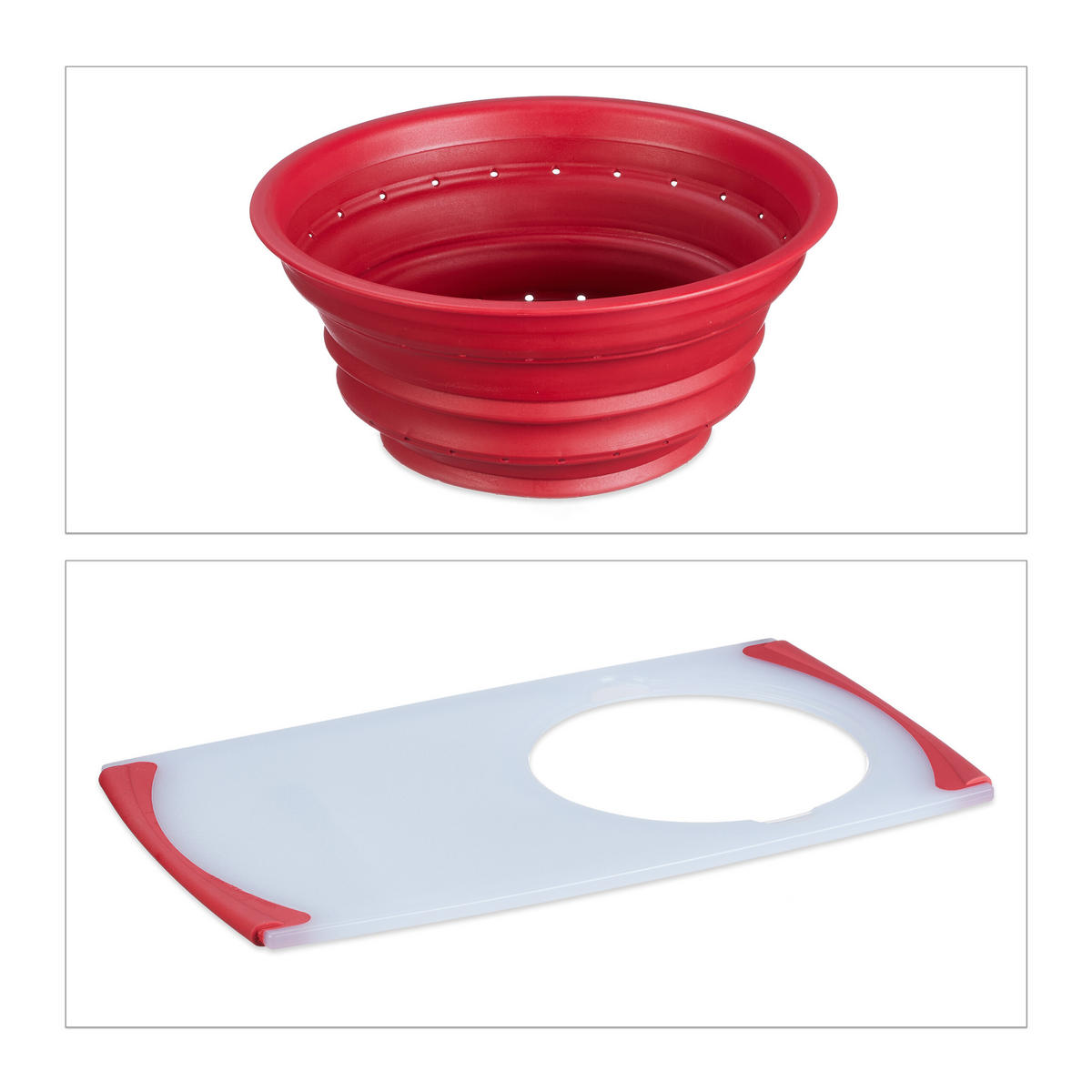 SCHNEIDEBRETT - Multicolor, Kunststoff (50/29cm) - Relaxdays