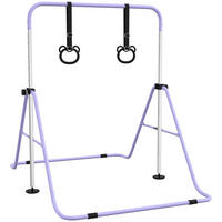 KINDERTURNSTANGE Stahl Violett - Violett, Metall (105/128/148cm) - HOMCOM