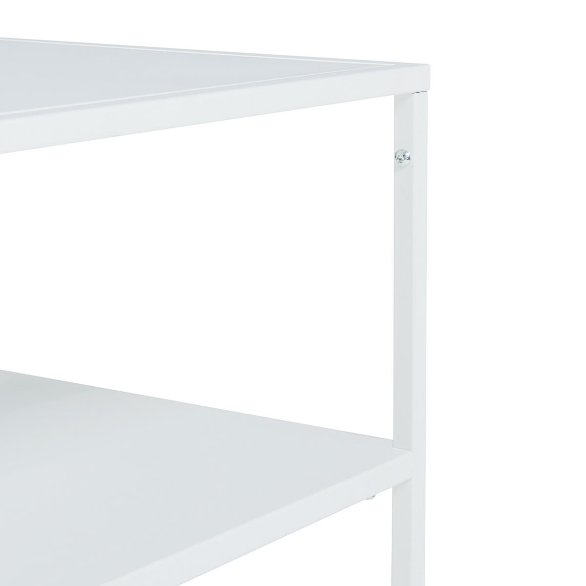 COUCHTISCH Solund 60/60/45 cm - Weiß, Metall (60/60/45cm) - [en.casa]