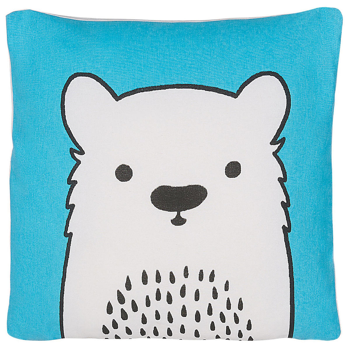 DEKOKISSEN Blau 45/45 cm Waranasi - Blau, Naturmaterialien/Textil (45/45cm) - Beliani
