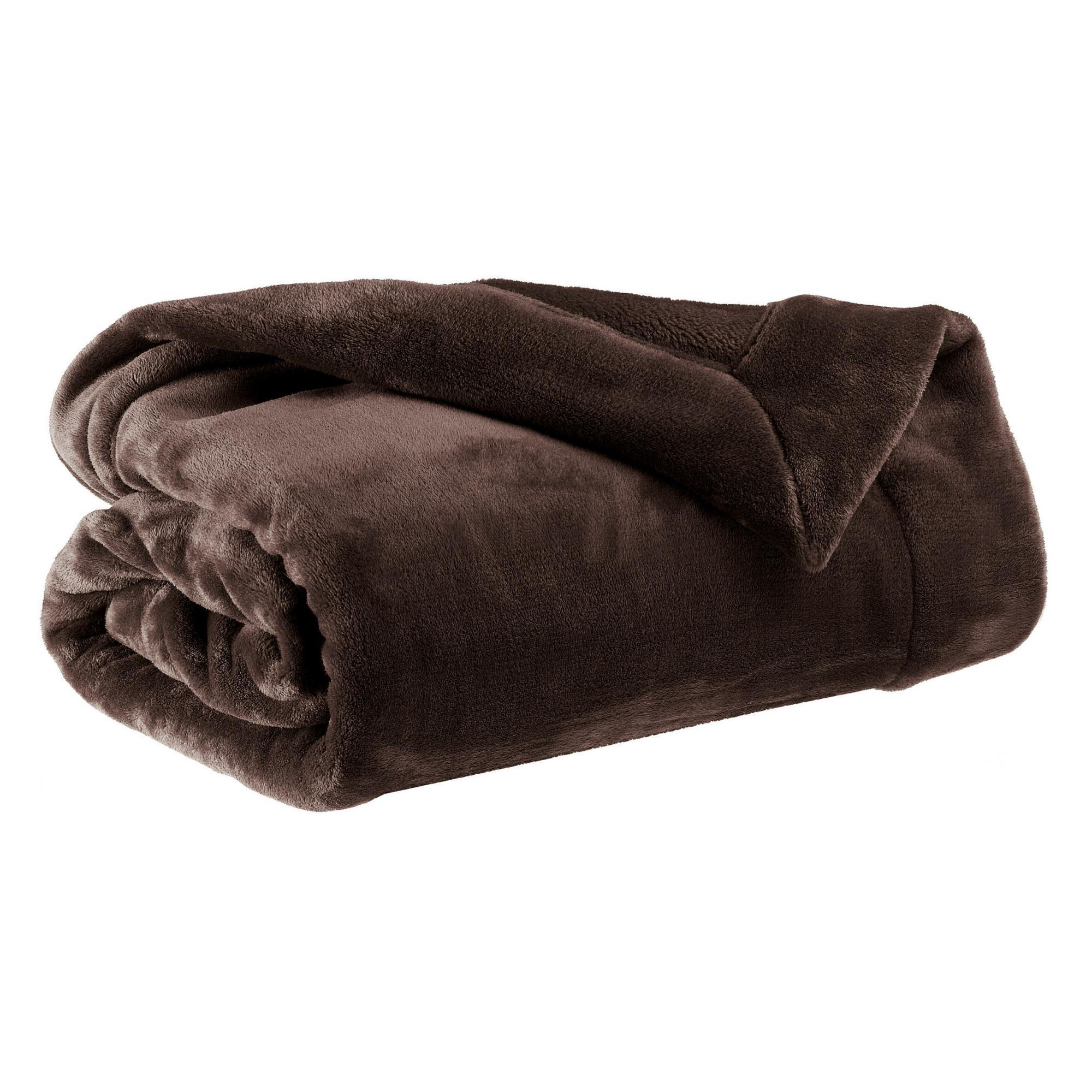 PLAID Tender ebenbraun 150 x 200 cm - Dunkelbraun, Textil (150/200cm) - Vivaraise