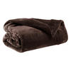 PLAID Tender ebenbraun 150 x 200 cm - Dunkelbraun, Textil (150/200cm) - Vivaraise