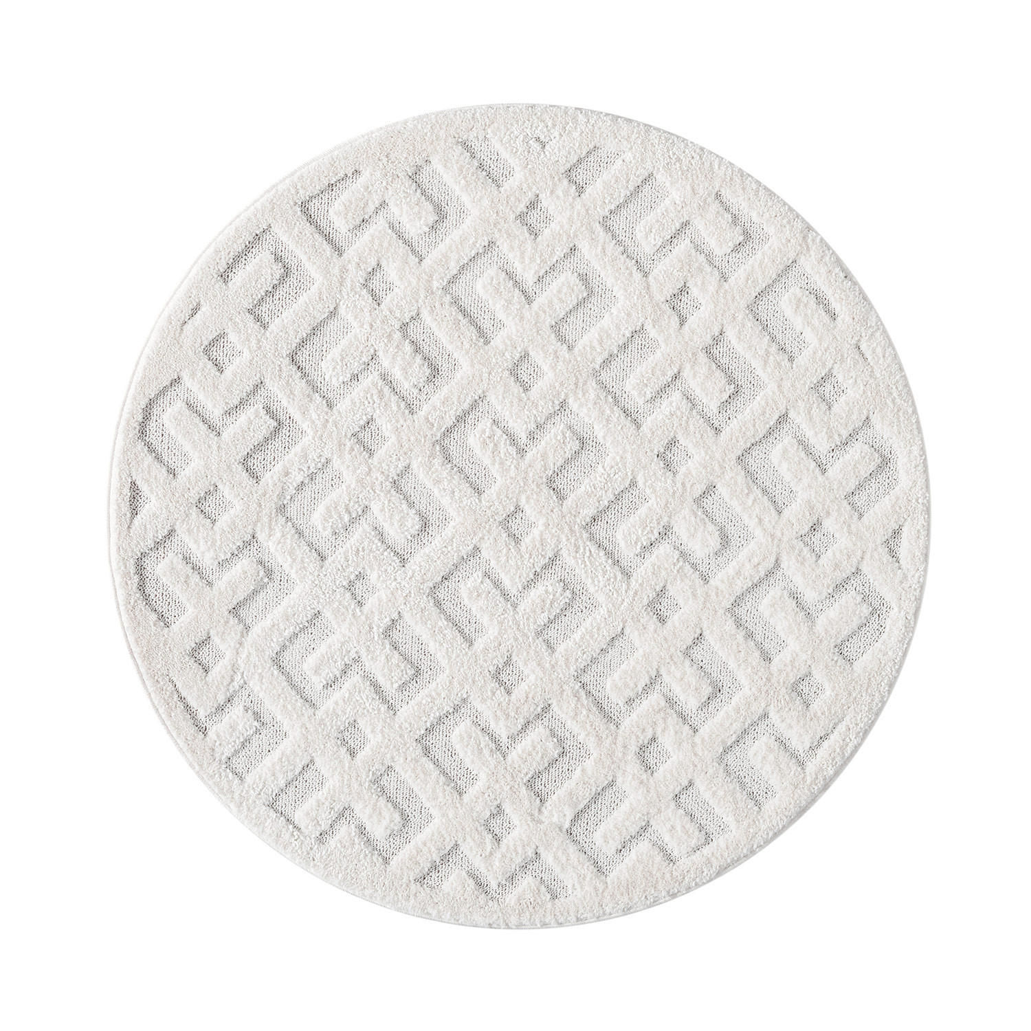 HOCHFLOR-TEPPICH Focus 737 Creme 200 cm rund - Creme, Textil (200/200cm) - carpet city