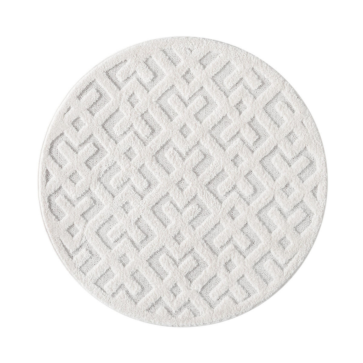 HOCHFLOR-TEPPICH Focus 737 Creme 200 cm rund - Creme, Textil (200/200cm) - carpet city