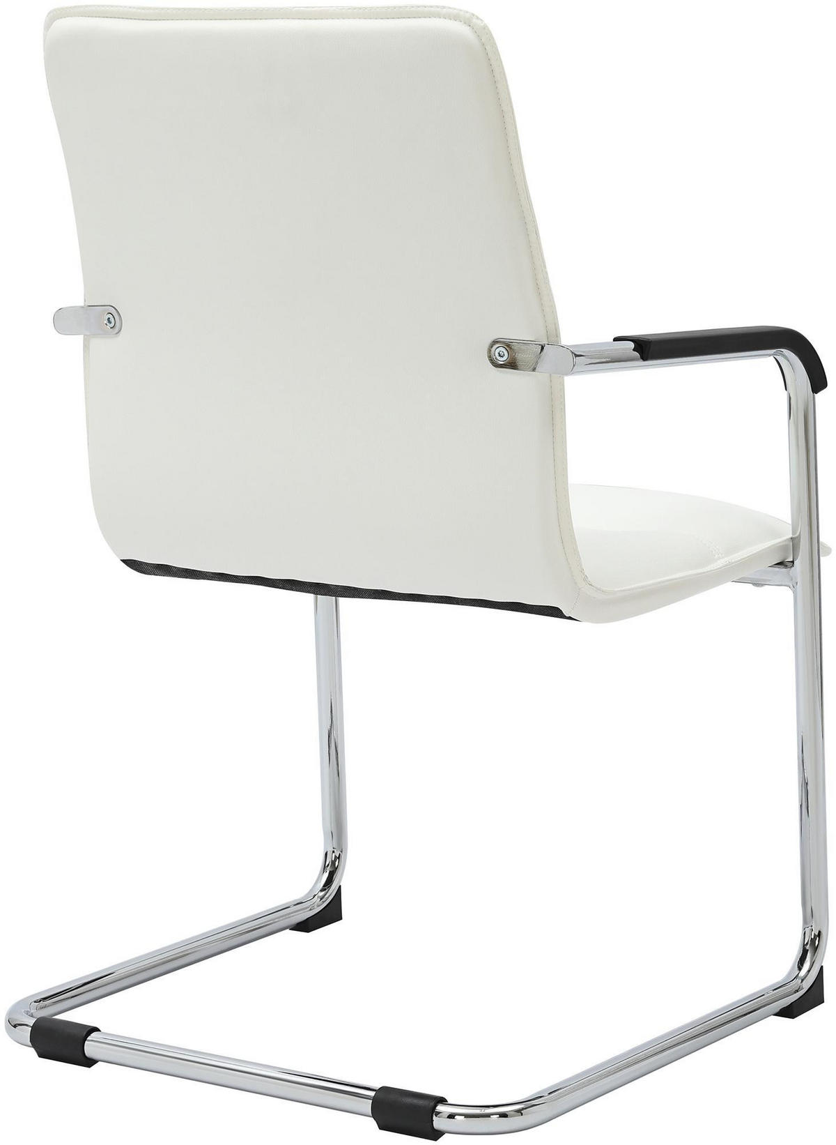 SCHWINGSTUHL Lederlook Weiß - Weiß, Textil/Metall (57/92/59cm) - CLP