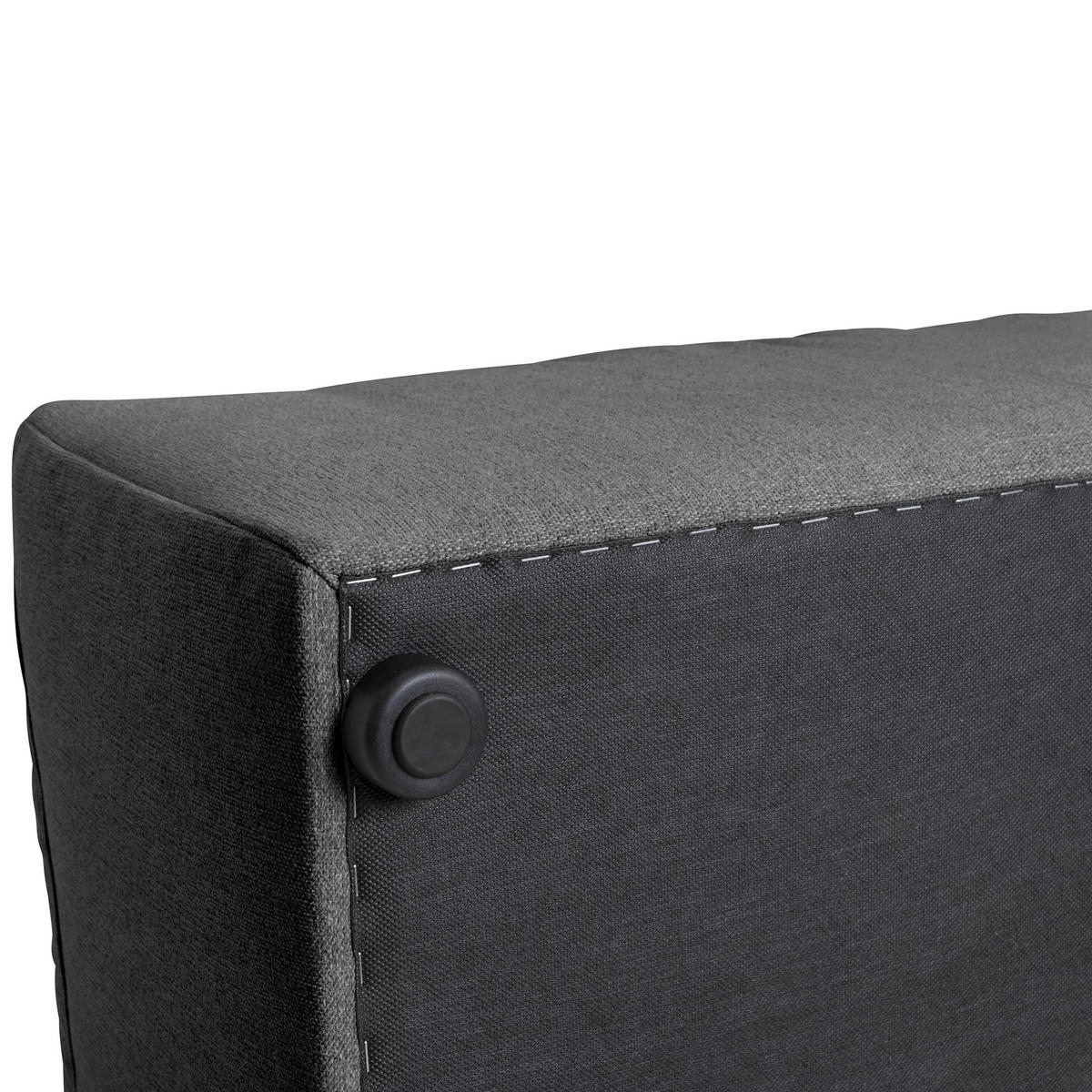 SOFA Element Armlehne links Kattrina Flachgewebe anthrazit - Anthrazit, Kunststoff (100/73/100cm) - 58aufmkessel