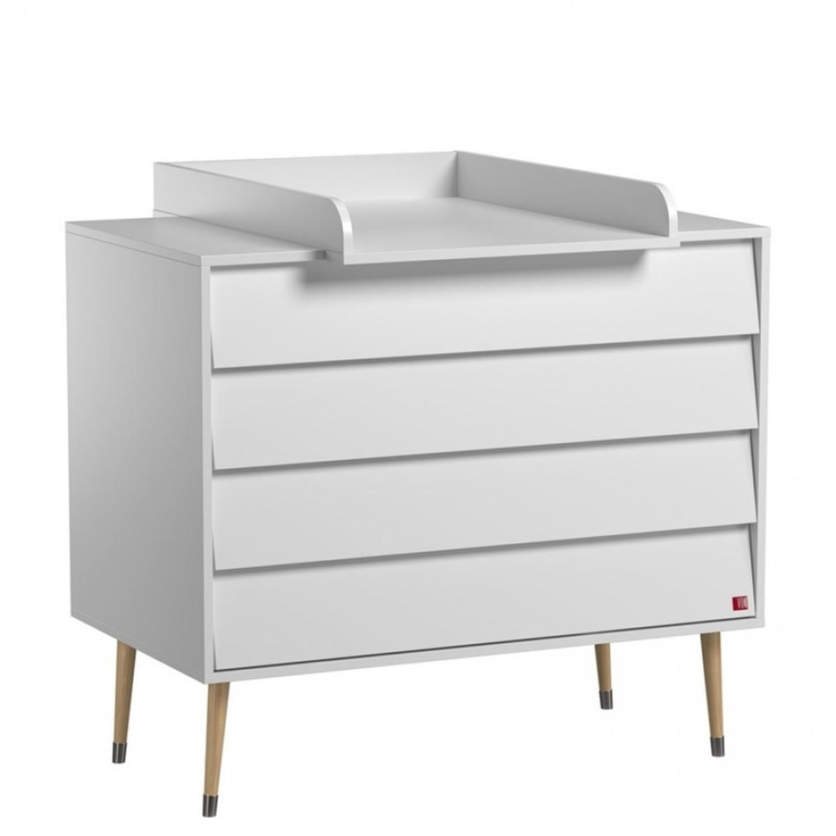 BABYZIMMER Set Bonny - 4-teilig - Weiß - Weiß, Holzwerkstoff (100/191/55cm) - QMM TraumMöbel