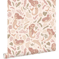 TAPETE Meerjungfrauen 0.53 x 10.05 m - Pink, Papier (53/0.1cm) - ESTAhome